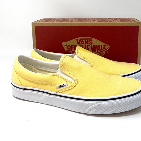 VANS Classic Slip-On Golden Casual Yellow Canvas Shoes Women's Size VN0A4U38WL6 - Picture 5 of 7